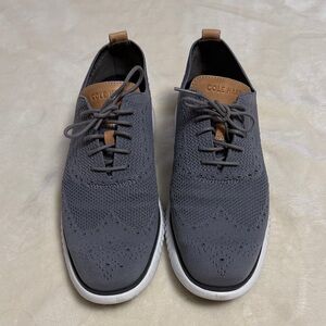 Cole Haan Men's Charcoal Knit Oxfords